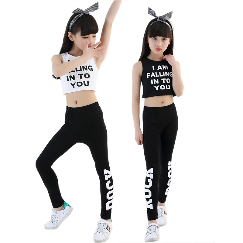 Детский топ на бретельках с надписью леггинсы комплект из 2 предметов для