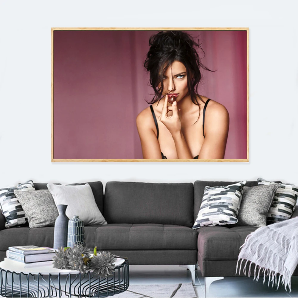 Постеры и печати холста сексуальной модели, очаровательной женщины, красивых девушек - картины на стену для украшения спальни, декор в ванной.