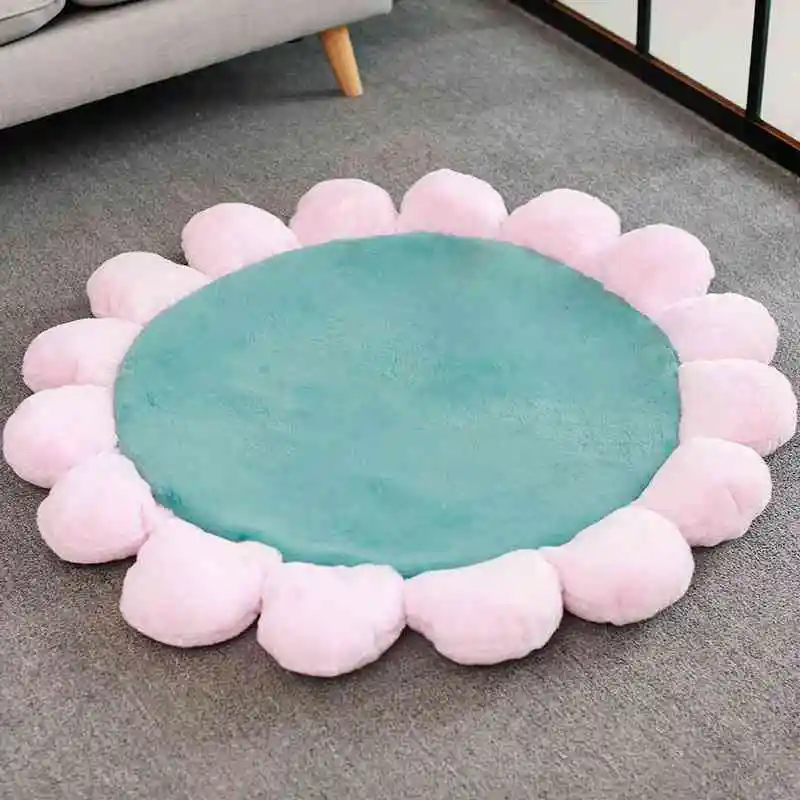 Jade green UFRIDAY Nordic круглый ковровое покрытие для девочек Спальня коврик для гостиной домашний декор для окна ковры коврики ковер alfombra - Цвет: Jade green