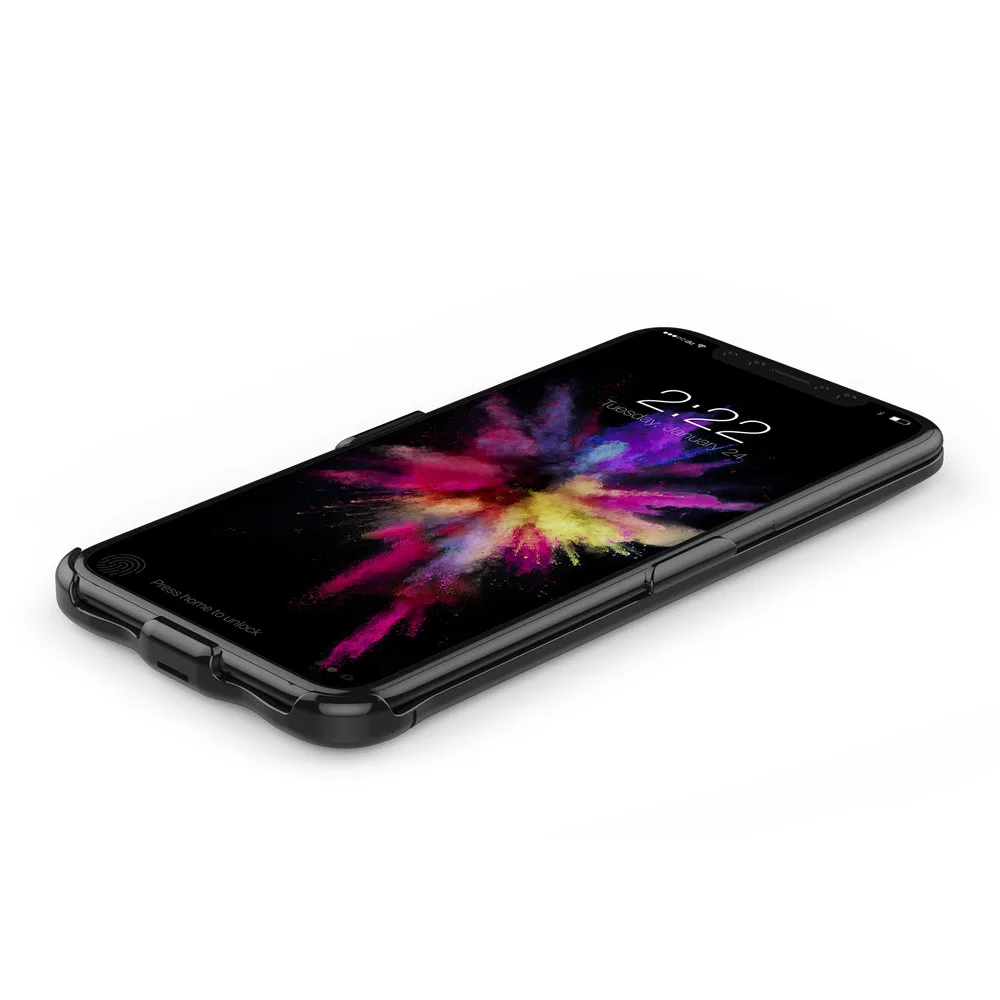 XLOT ультра тонкий 5000mAh аккумулятор зарядное устройство чехол для iPhone X внешний