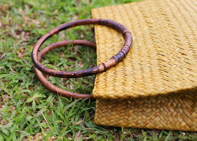 Водоросли ручной работы сплетенный китайский стиль ретро Женская сумка праздник