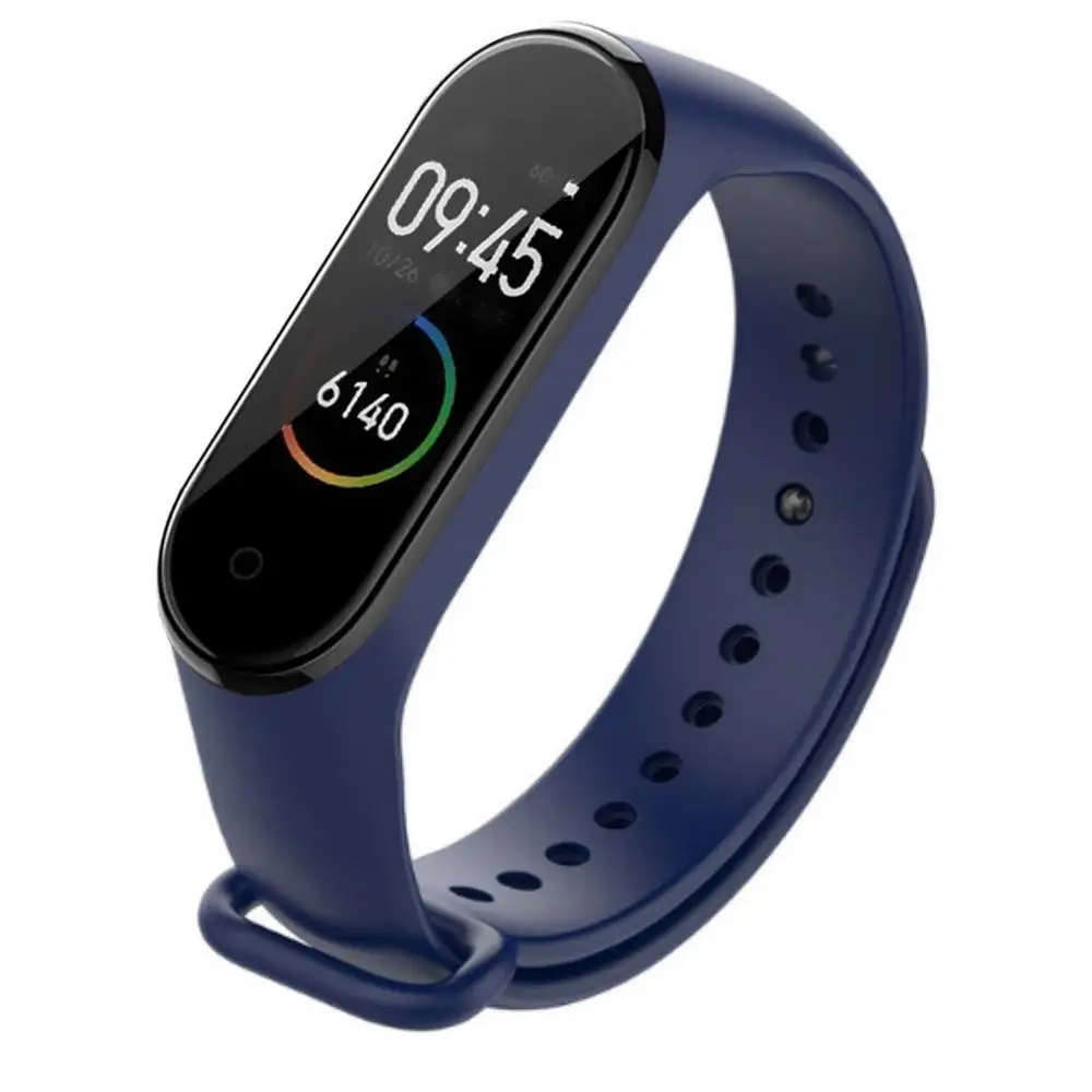 Ремешок на запястье для Xiaomi Mi Band 4 спортивные мягкие TPE силиконовые сменные