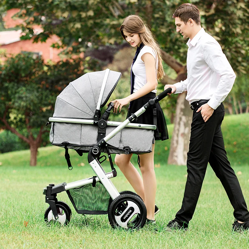 IIILOVEBABY/Детская Коляска 2 в 1, детская коляска, легкий складной ремень для переноски, сиденье для лежа, популярная детская коляска на четырех колесах для мамы