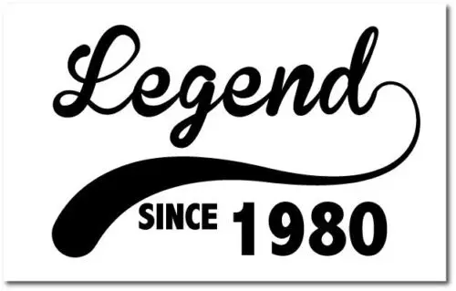 Легенда с 1980 год рождения/подарок на день рождения/Новинка тему Для женщин