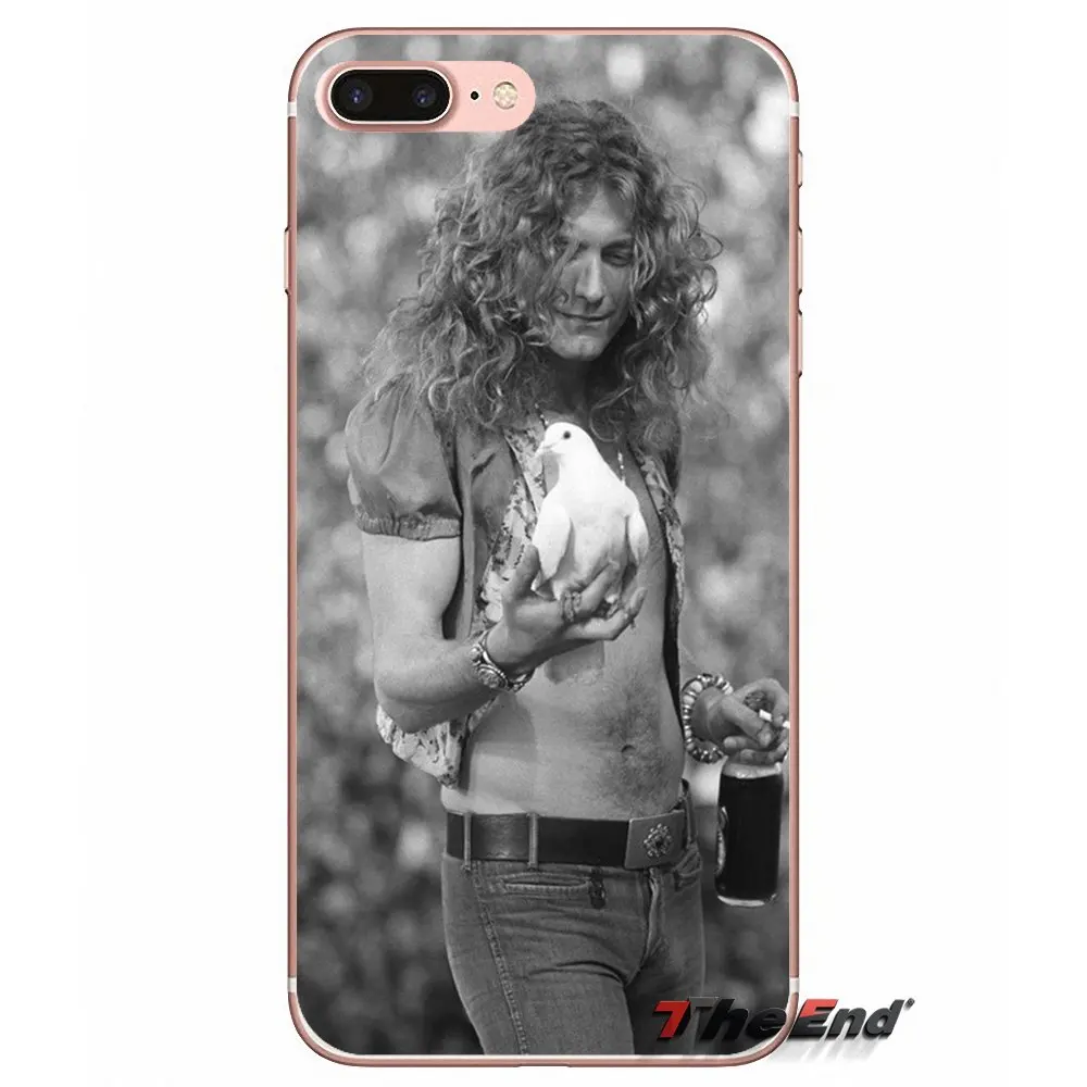 Для iPhone X 4 4S 5 5S 5C SE 6 S 7 8 плюс samsung Galaxy J1 J3 J5 j7 A3 A5 2016 2017 Роберт Плант мягкие силикагель