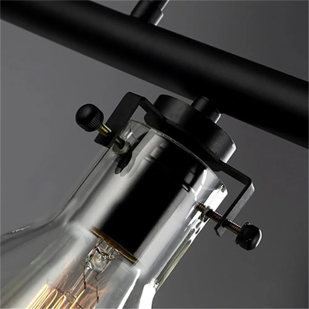 Стеклянный подвесной светильник в винтажном стиле промышленное освещение для