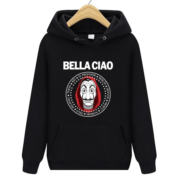 Новые весенние толстовки с капюшоном для игр House Of paper Money Heist La Casa De Papel мужчин