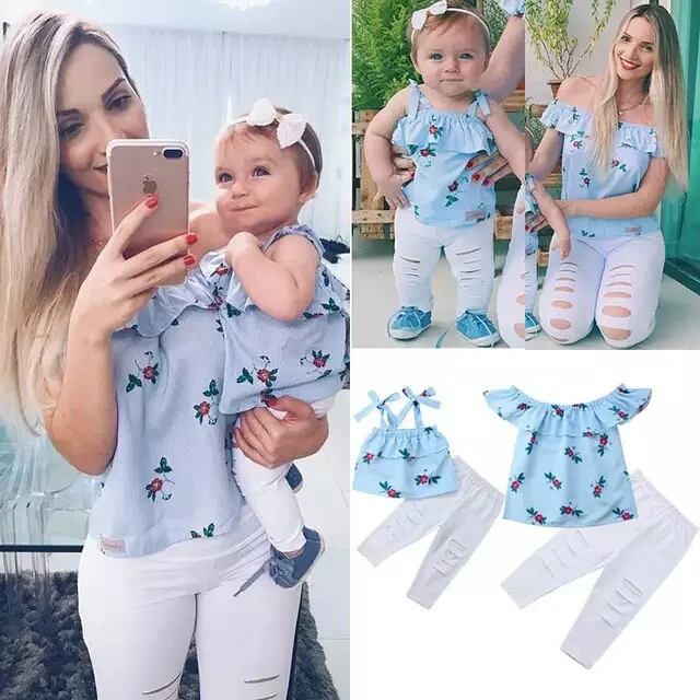 Лидер продаж семейный образ одинаковый наряд для мамы и дочери топы в полоску без