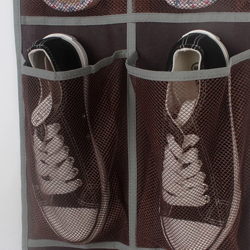 Новые 12 карманов нетканые тканевые мешки для хранения обуви через дверь висячие