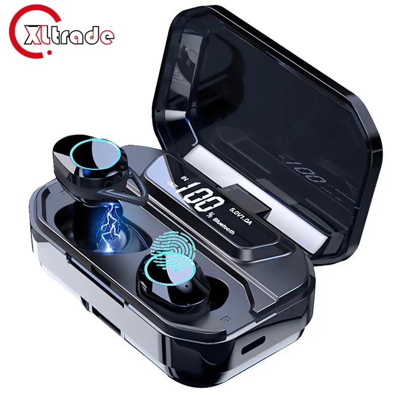 G02 TWS 5 0 Bluetooth 9D стерео наушники с шумоподавлением Беспроводные IPX7