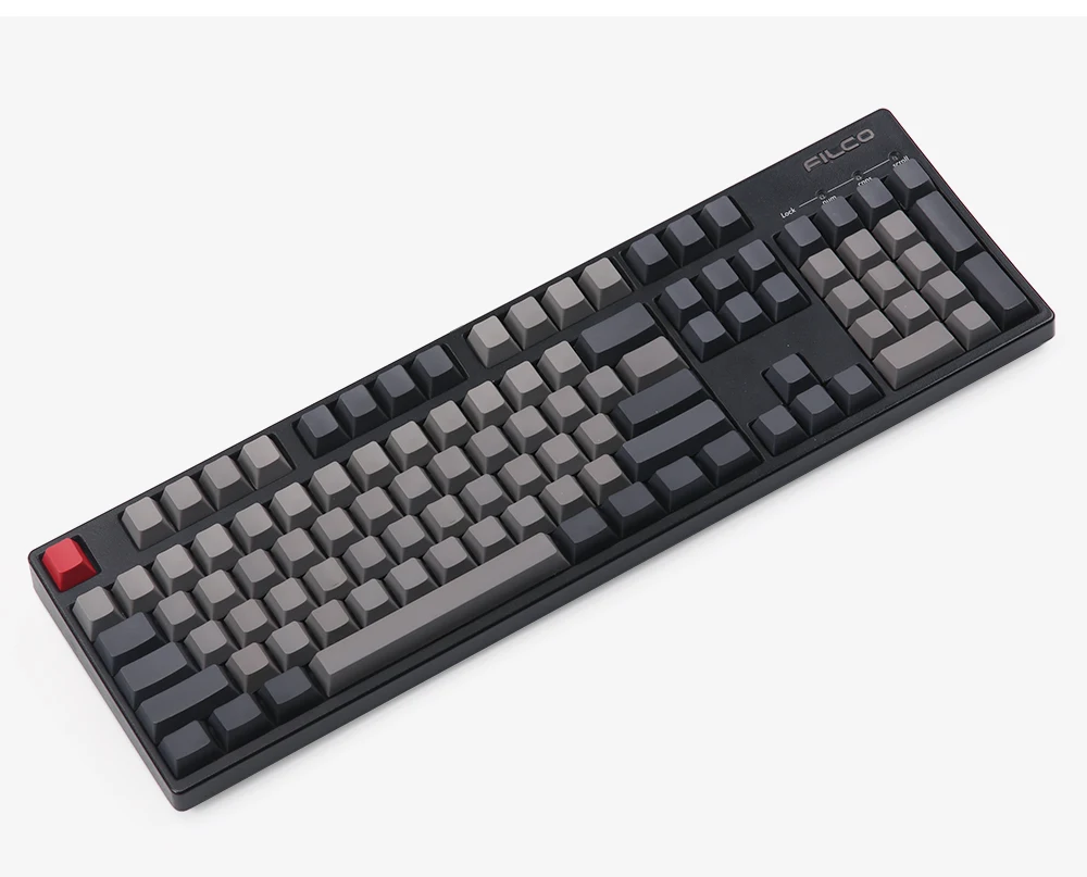 Пустые dolch цветные pbt брелки oem Вишневый профиль красный esc 108 клавиши для usb wried механическая клавиатура