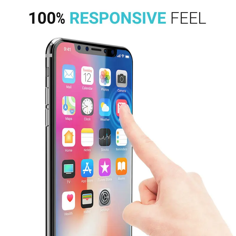 Ультратонкая защитная пленка из закаленного стекла 0,3 мм 2.5D 9H для iPhone XR XS Max X 8 7 6s 6 plus 5S samsung s8 note 9 100 шт