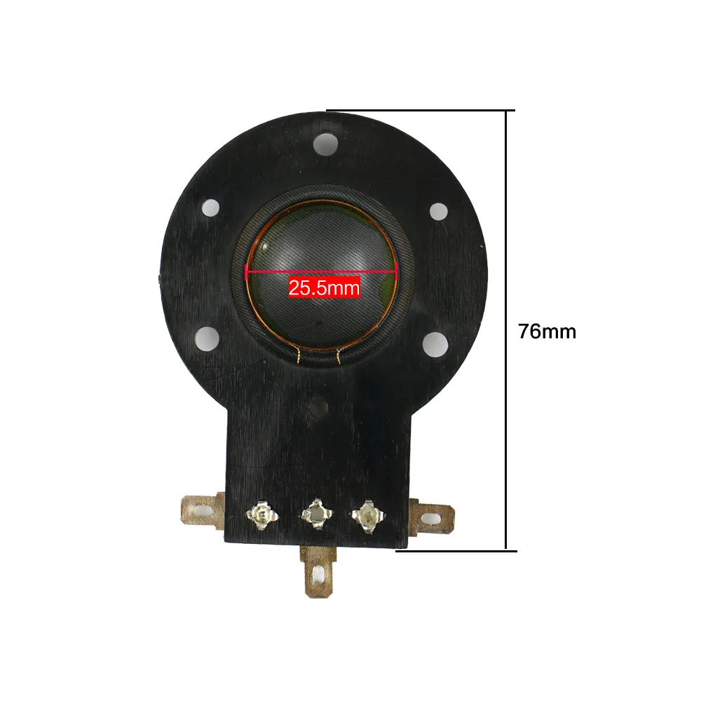 GHXAMP 25 Core Voice Coil Horn Tweeter 25.5mm Round Frame Dome Speaker Repair Parts 8Ohm 2PCS | Электроника