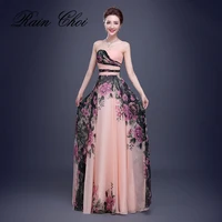floral print chiffon evening dresses long prom party gown elegant evening formal dress 2022