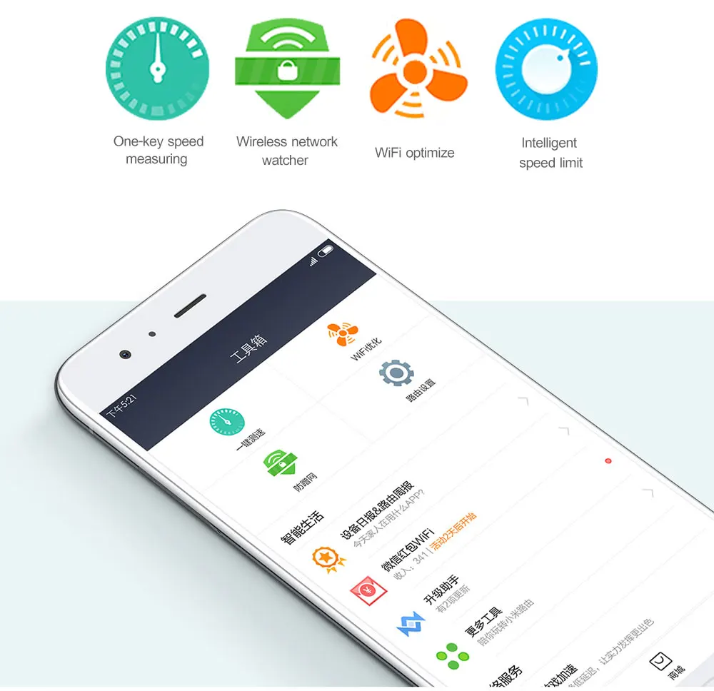 Xiao mi Wi-Fi роутер 1167 Мбит/с двухдиапазонный двухъядерный 2,4G/5 ГГц 802.11ac 4 антенны Смарт-приложение управление беспроводной маршрутизатор Ретранслятор