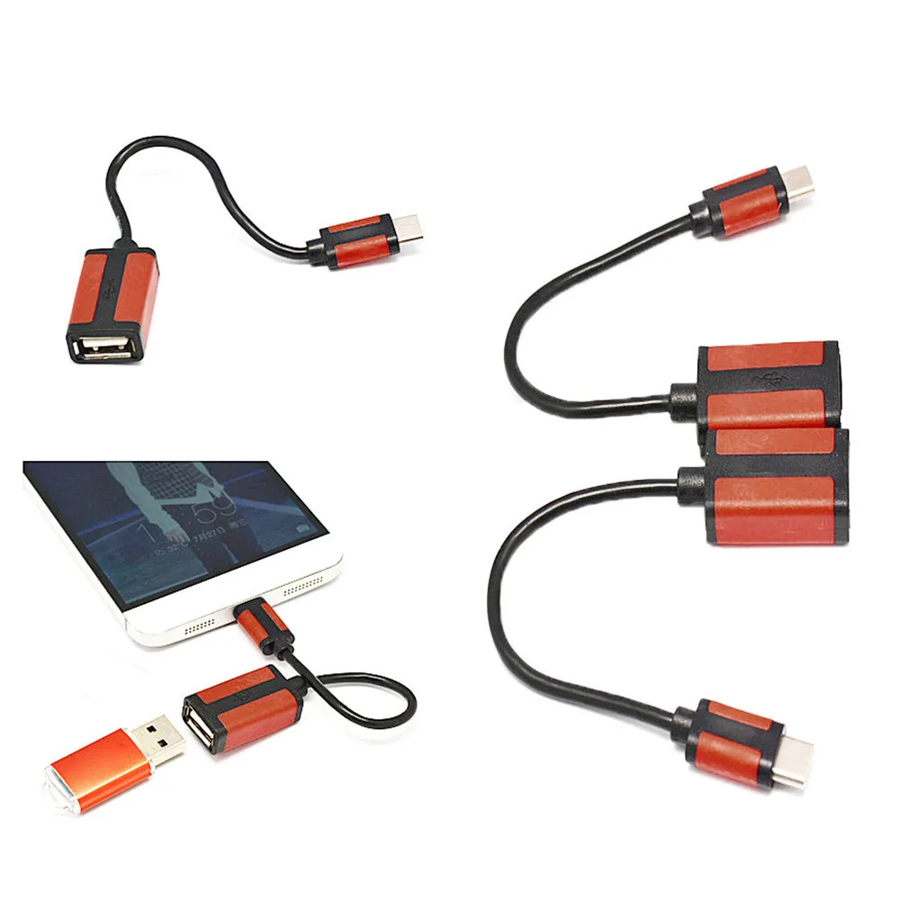 Высокое качество Новый тип-c мужской разъем к женскому USB 2 0 OTG кабель для передачи