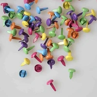 100pcs 8mm mixed colors metal brads for scrapbooking card making diy craft home office decoration