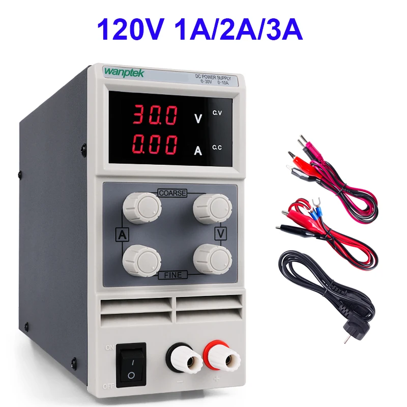 Импульсный лабораторный Регулируемый источник питания DC 120V 1A 2A 3A настольный источник питания цифровой лабораторный блок питания 220 v 110V регулятор