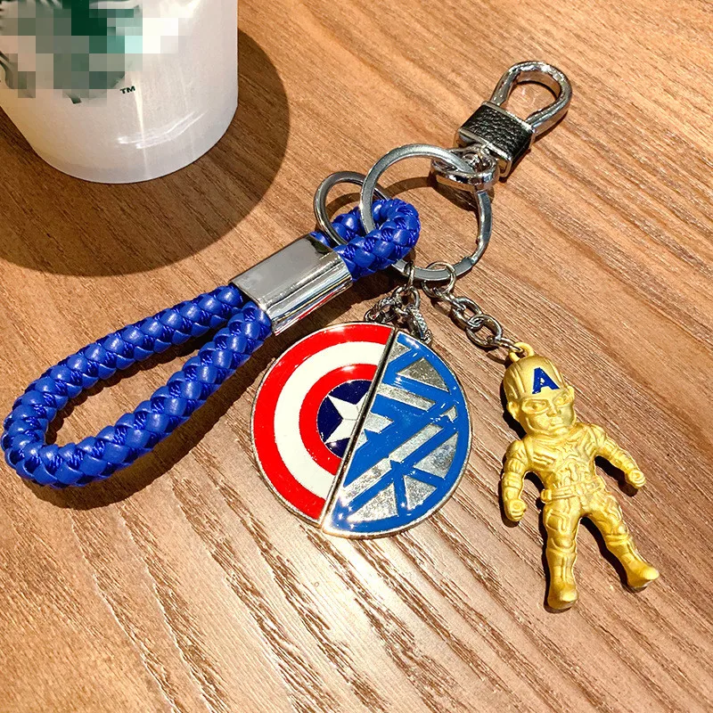 Новинка Marvel Мстители брелок Капитан Америка Бэтмен Брелок с Железным человеком брелки Прямая поставка