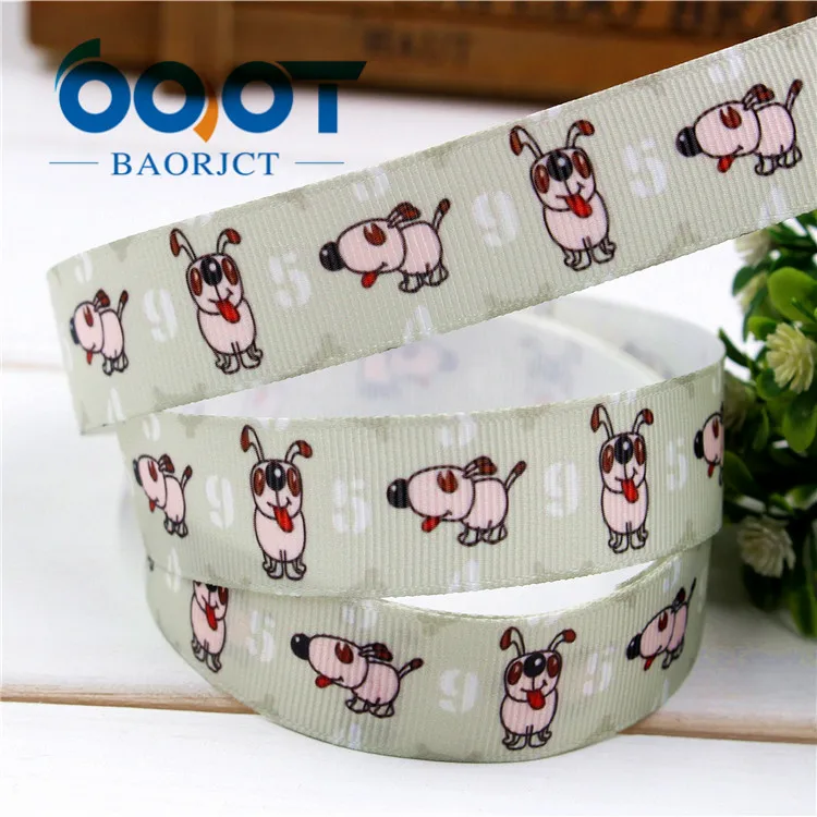 3 OOOT BAORJCT 173311,22 мм милый питомец печатных grosgrain ленты, DIY ручной работы, свадебные материалы для украшения, День святого Валентина - Цвет: 3