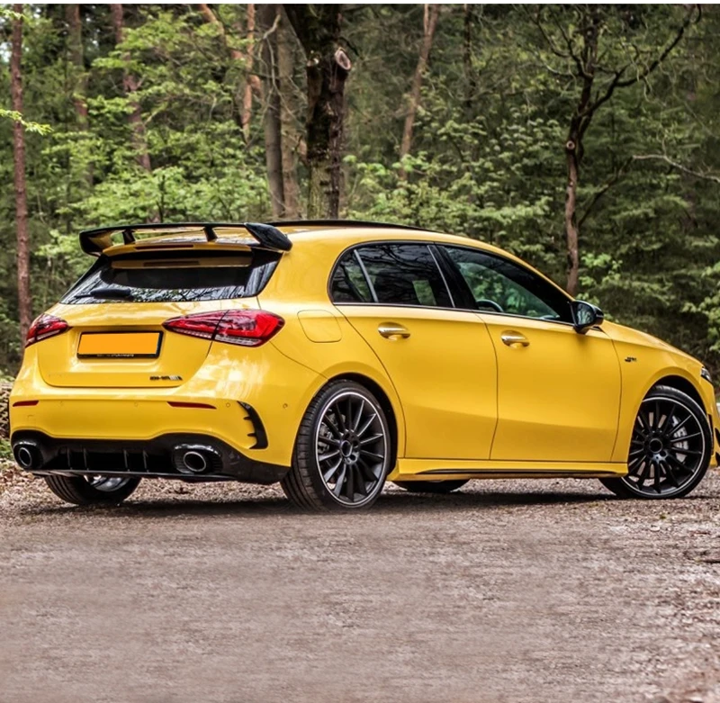 Для Mercedes Benz W177 хэтчбек a класс A180 A200 A250 A260 и A45 AMG ABS пластик черный Задний спойлер красного цвета