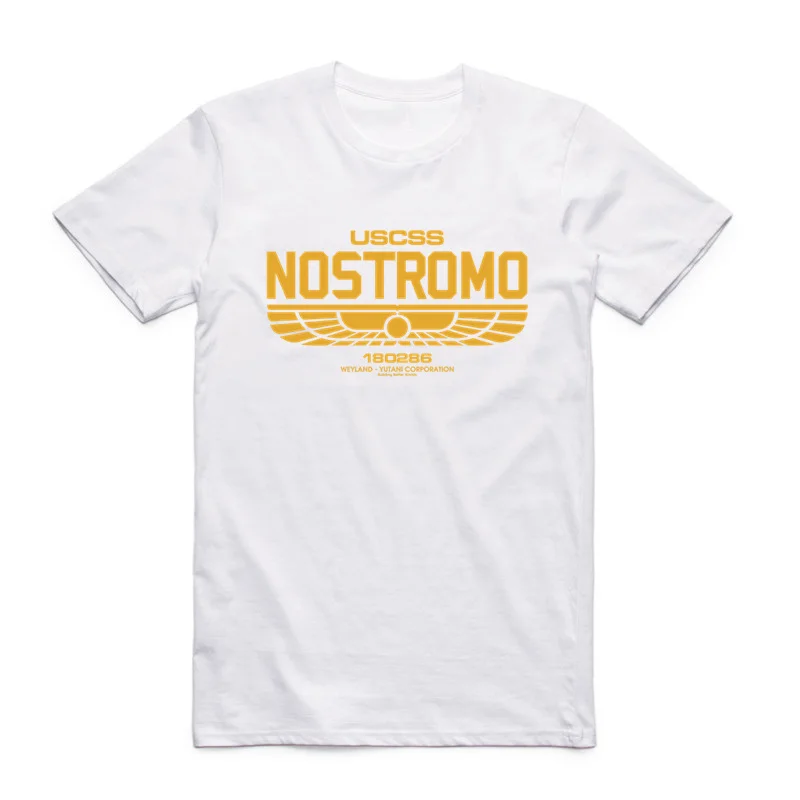 Футболка азиатского размера для мужчин и женщин с принтом USCSS ноздро летняя