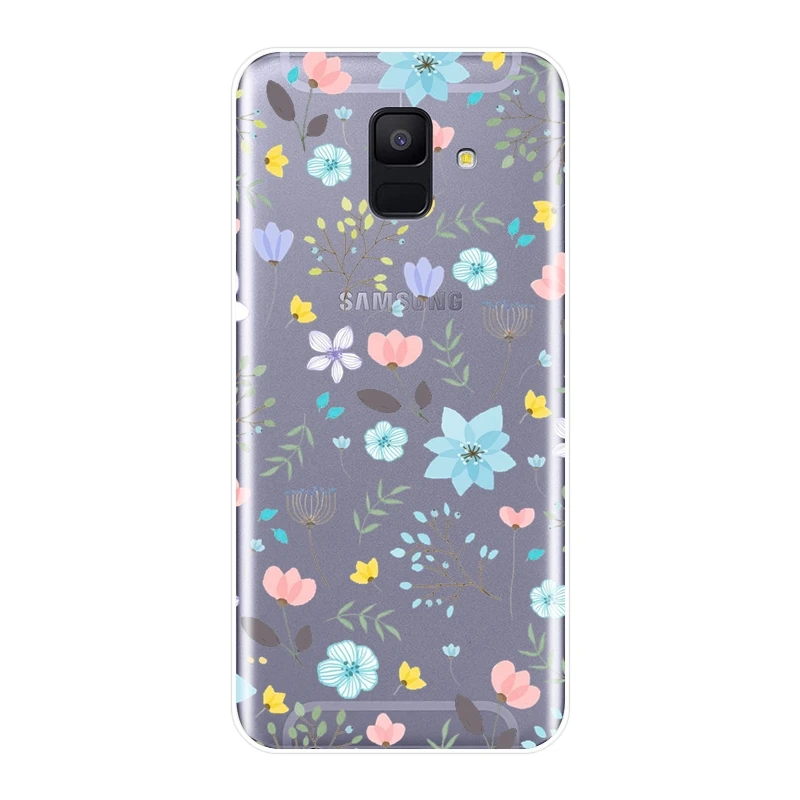 Задняя крышка из ТПУ для Samsung Galaxy A6 A7 A8 2018 A3 A5 2016 2017 силиконовый мягкий чехол