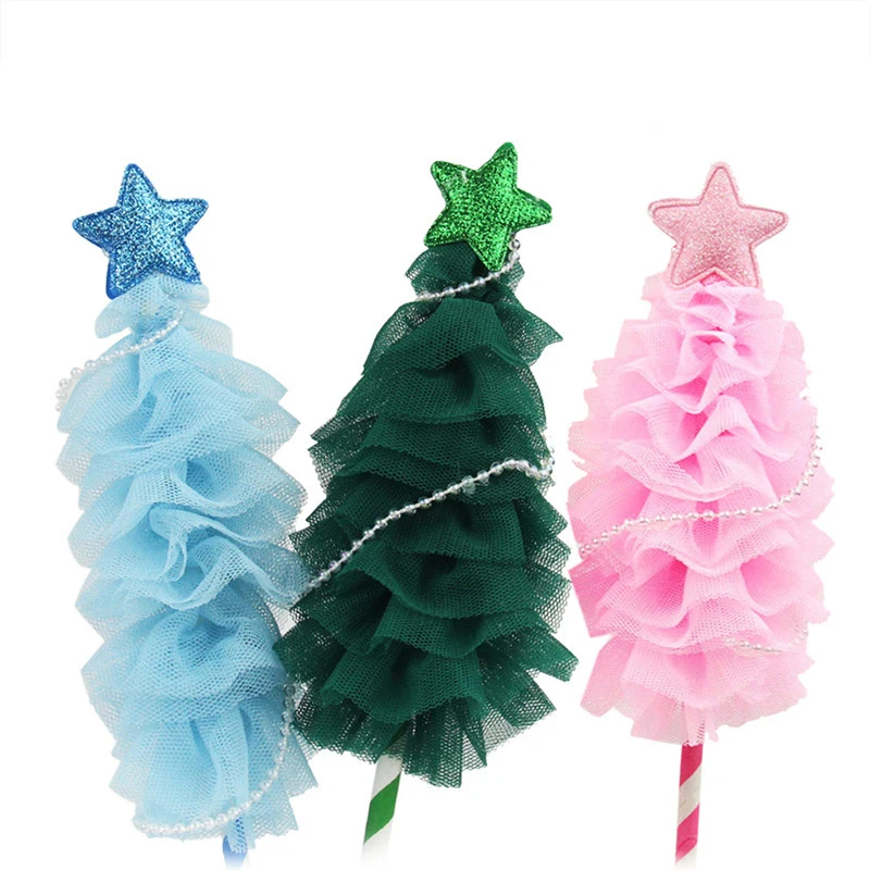 Рождественская елка бумажный Топпер на торт дети с днем рождения Рождество