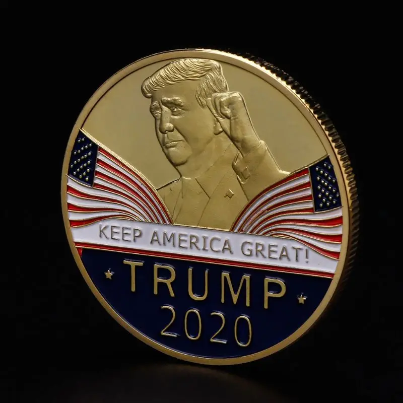 Памятная монета американский Президент Трамп 2020 коллекция речевых ремесел