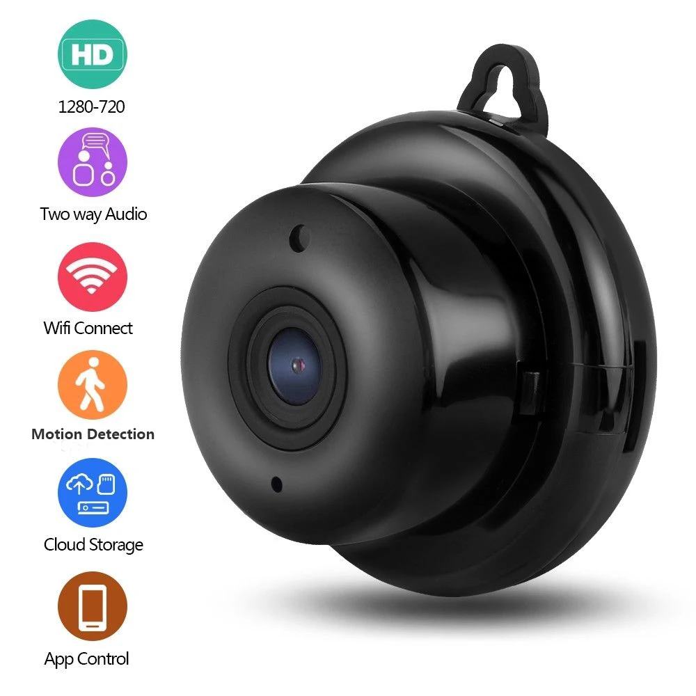 Компактная Беспроводная IP камера Kruiqi HD 720P Wi Fi ночное видение наборы мини