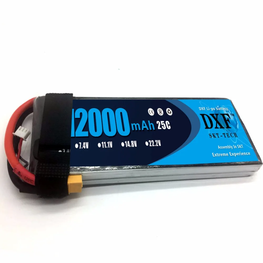 DXF 7 4 V 2S 12000mah 25c вал необитая машина HM литиевая батарея для радиоуправляемого