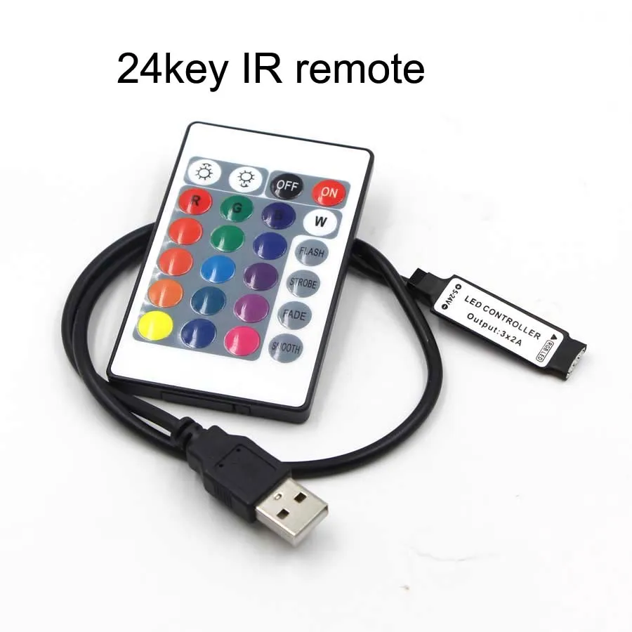 USB DC RGB музыкальный светодиодный контроллер IR RF беспроводной мини пульт