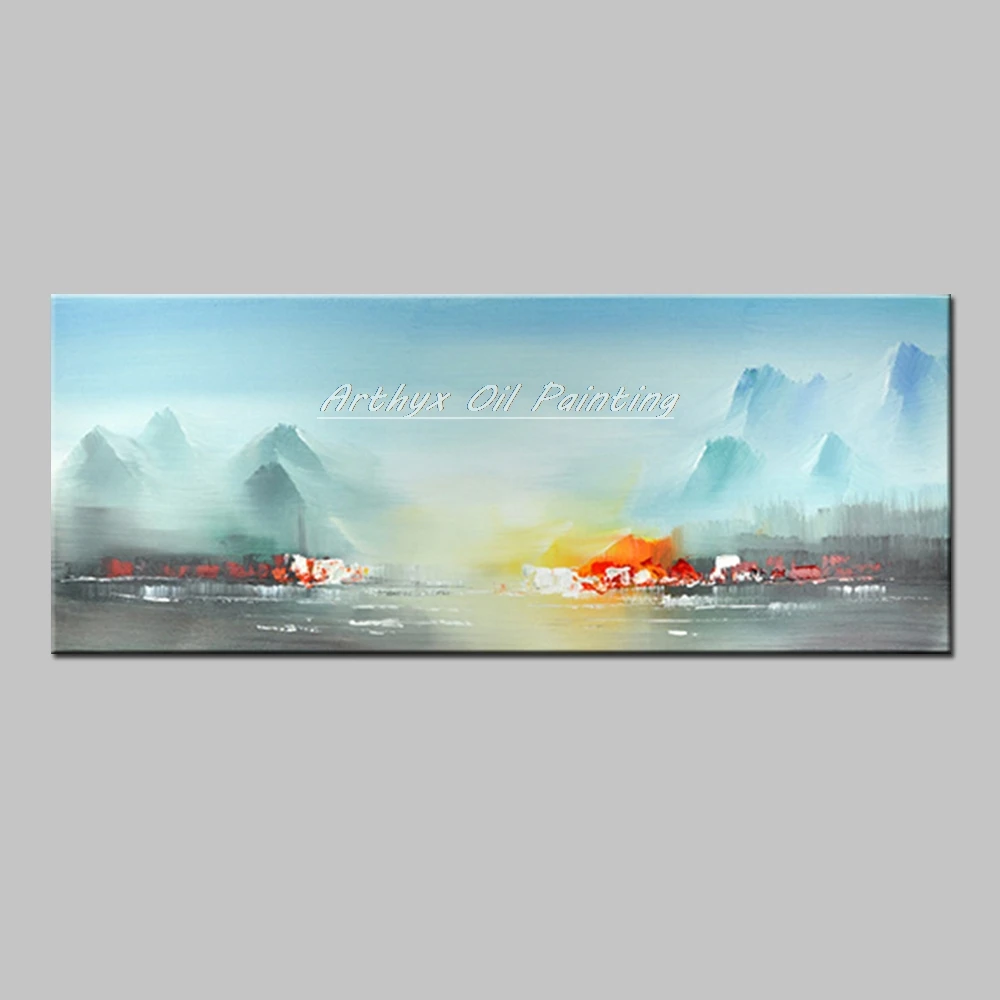 

Абстрактная картина Arthyx, большая ручная роспись, пейзаж, масляная живопись на холсте, Настенная картина, Постер для гостиной, домашний декор