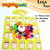family fun ring ding toy great party games practical gadgets funny challenge toys1 bell24 pcs picture cards 60 pcs hair ring
