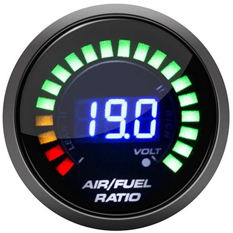 air fuel ratio 2 дюйма 52 мм Автомобильный турбо boost gauge psi температура выхлопных газов температура воды Температура масла пресс воздуха топлива Датчик вольтметр Тахометр гонки - Цвет: air fuel ratio