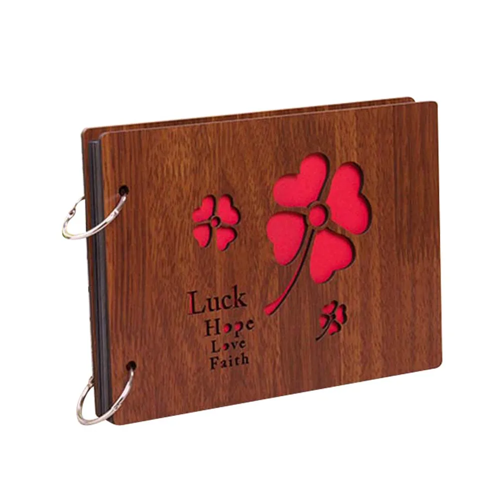 Style 19 Photo Albums Wood Cover Albums Handmade Loose-leaf Pasted Photo Album Personalized Album 899 - Цвет: Style 19