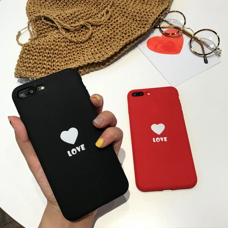 Love Compact Soft tpu silicon cover case for iphone 6 6S S plus 7 7plus 8 8plus X 10 telefon fundas capa coque |