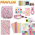 Пончик Аксессуары с рисунком комплект для Fujifilm Instax Mini 8/8+/9 чехол для камеры ремешок цветные фильтры Кролик Зеркало для съемки Селфи