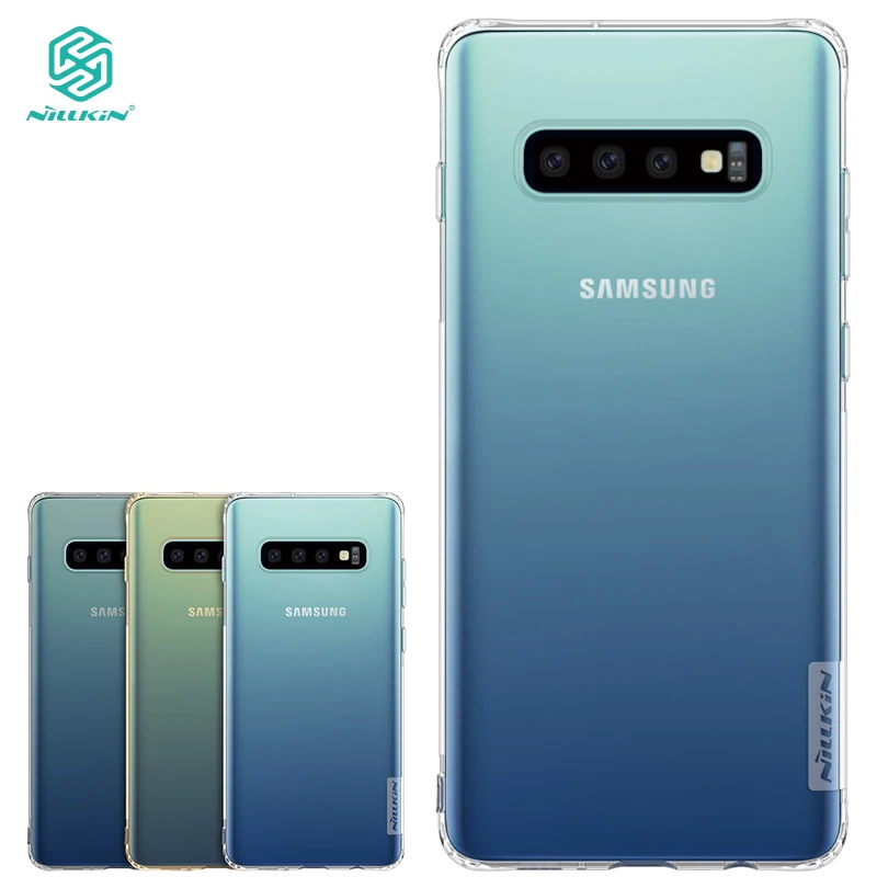 Силиконовый чехол Nillkin для Samsung Galaxy S10 Plus Ультратонкий чехол-накладка + мягкие