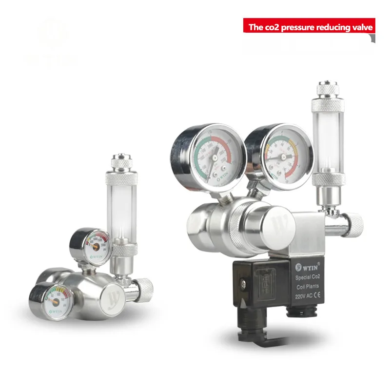 

Аквариумный регулятор CO2 с обратным клапаном, счетчик пузырьков, магнитный клапан для аквариума, снижение давления диоксидом углерода