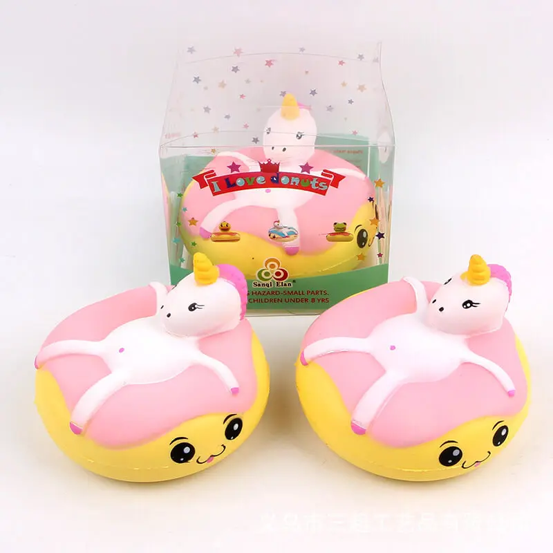 10 см kawaii Squishy Jumbo Единорог пончики очаровывает булочки торт мягкими замедлить