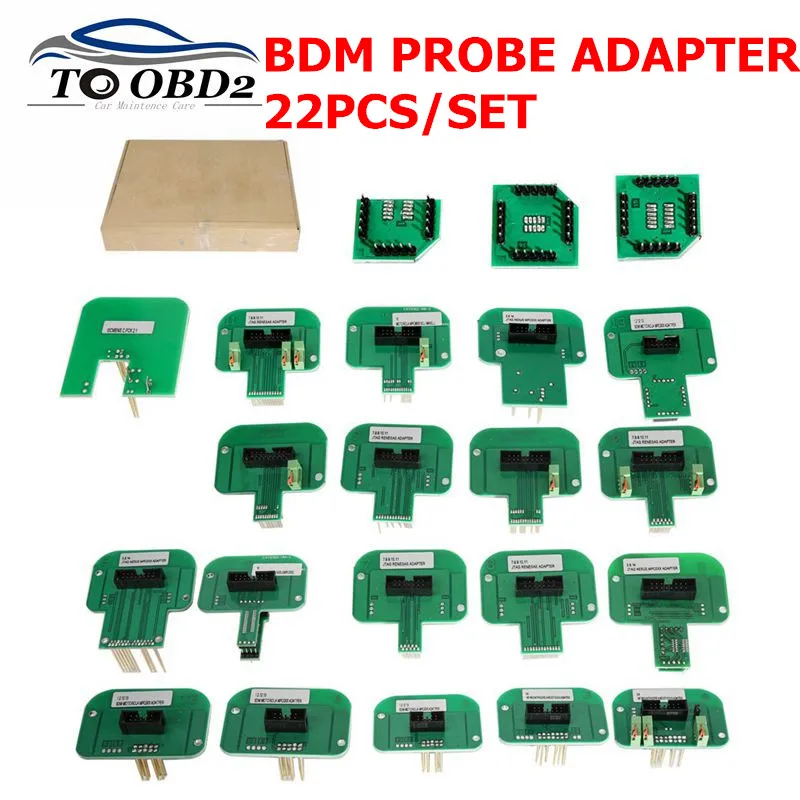 BDM зонд адаптеры 22 шт./компл. ЭБУ рампы для KESS KTAG BDM100/CMD100/FGTECH V54 BDM рамки полный наборы ЭБУ программист лучшее качество