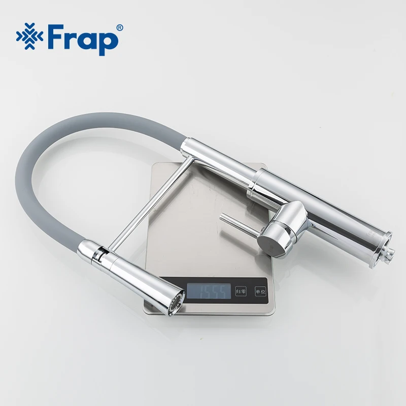 

Frap Kitchen Faucets Deck Mounted Hot & Cold Water Mixer Faucets for Kitchen Pull Down tap Crane 2 Function Spout F4452-6
