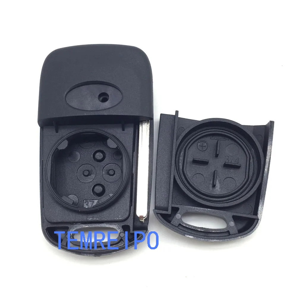 

3 Buttons Flip Remote Key Shell For Kia K2 K5 Car Keys Blank case cover Uncut Blade