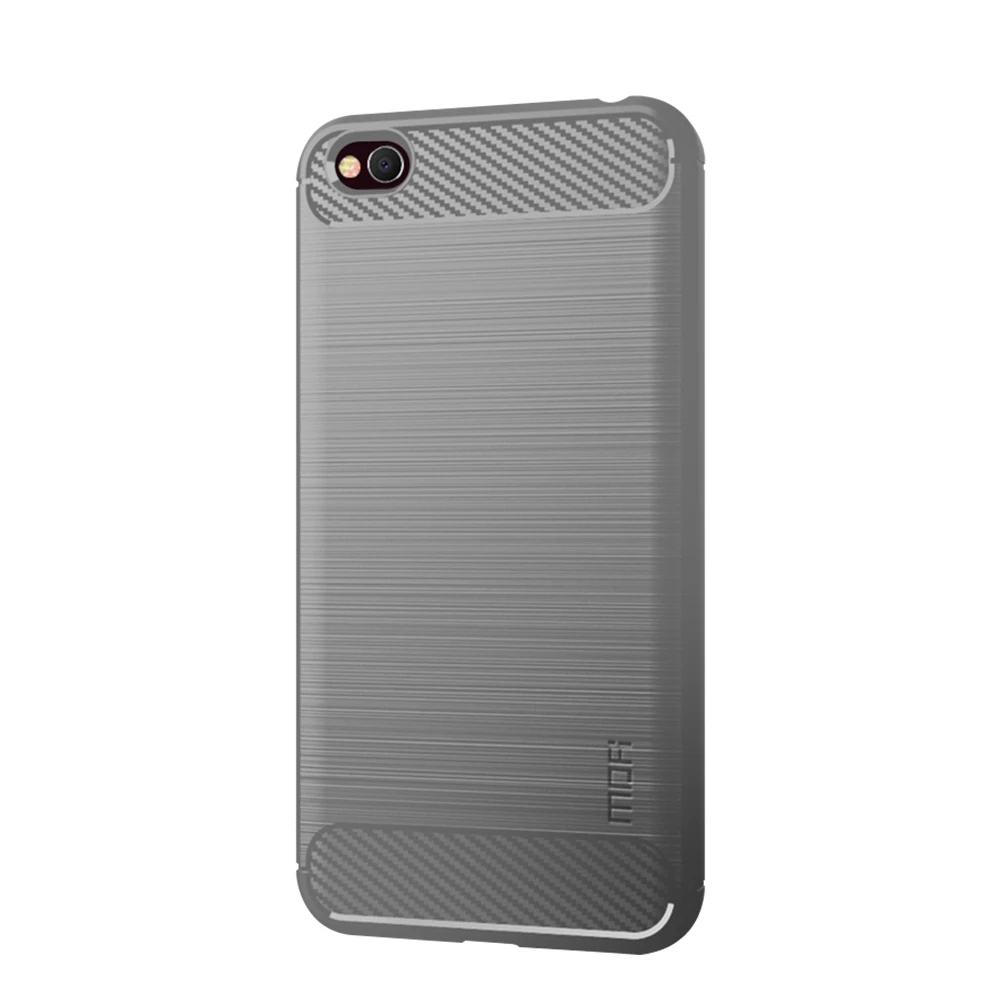 Оригинальный модный чехол MOFi для телефона Xiaomi Redmi GO мягкий из углеродного волокна
