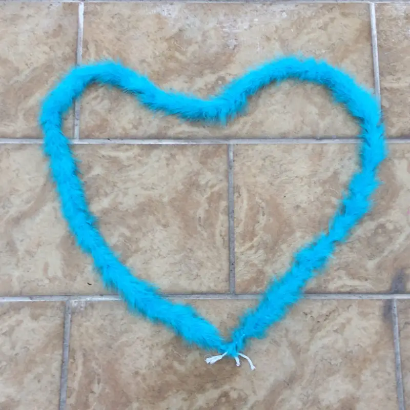 Свадебное боа из перьев цыпленка 2 ярда нарядное платье марабу украшения для