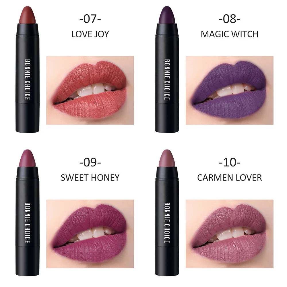 Губная помада BONNIE CHOICE 1 шт. матовый эффект водостойкая долговечная бархатная