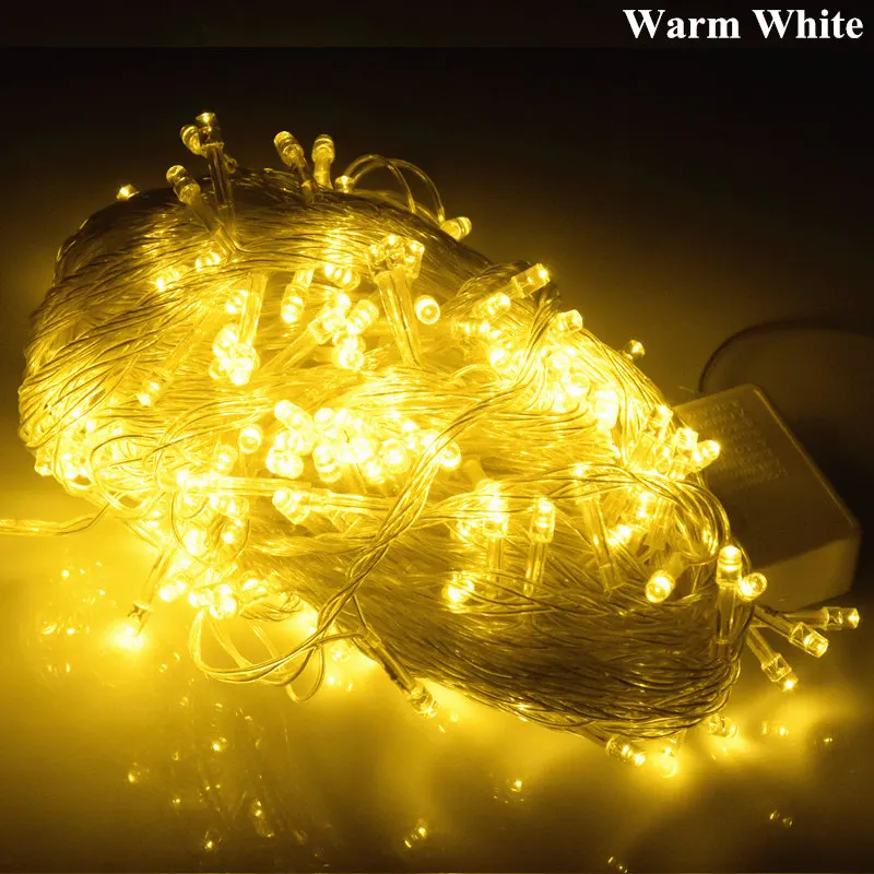 Warm White AIFENG светильник-гирлянда 5 м, 10 м, 20 м, 30 м, 50 м, 100 м, гирлянда для рождественской елки, сказочный светильник-гирлянда с цепочкой, светильник на Рождество, свадьбу, вечеринку, праздник, ing - Испускаемый цвет: Warm White