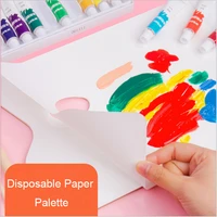 creative watercolor disposable paper palette detachable paint palette suit for oil acrylic paint tray artist supplies