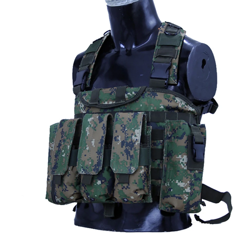 RRV Тактический Жилет Molle для страйкболла боевой жилет W/Журнал Мешок Releasable Armor Plate
